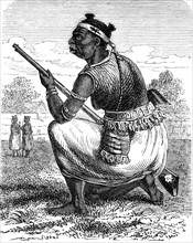 Gardeamazone des Koenigs von Dahomey