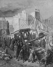 Siege engines of the crusaders in front of Jerusalem