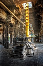 Inside Hindu temple