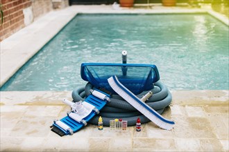 Image of pool cleaning and maintenance kit