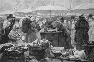 Stalls at the Naschmarkt in Vienna