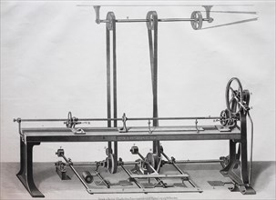 Textile spinning machine of the company Koch & Comp. Leipzig