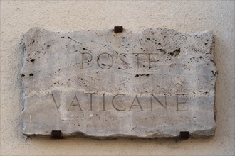 Schild Vatikanisches Postamt