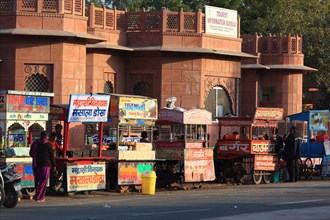 Stalls in the old town of Bikaner