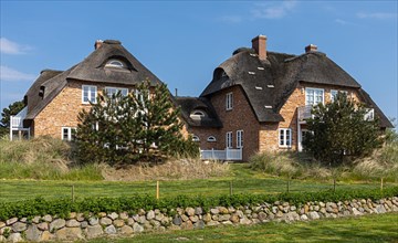 North German villas with thatched roof