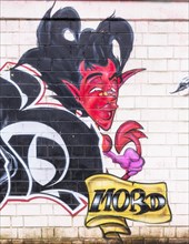 Devil as graffiti