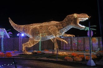 Illuminated dinosaur figures