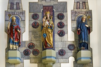 Three figures of saints