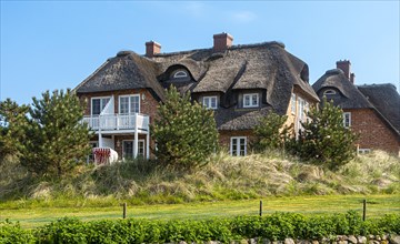 North German villas with thatched roof