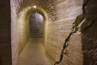 Underground passage of the Caves du Palais Saint Firmin