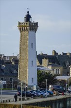 Roscoff lighthouse at the harbour