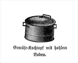 Vegetable Cooking Pot with Hollow Bottom