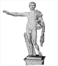 Die Statue des Pompejus steht im Palazzo Spada in Rom