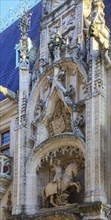 Facade of the Palais des Ducs de Lorraine with equestrian statue of Duke Antoine de Lorraine