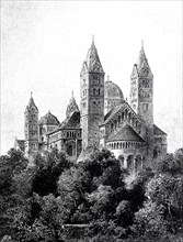 Der Dom zu Speyer im Jahre 1880