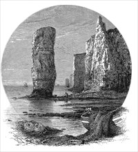 Rocky coast near Bournemouth