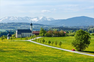 Biew of Bavaria countryside rural scene
