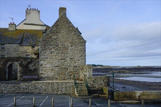 Old stone house at the port of Roscoff