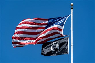 US flag on flagpole