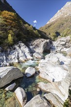 Mountain river in the Verzasca Valley