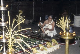 Sarpam kalam in sree Nagaraja Temple in Mannarsala