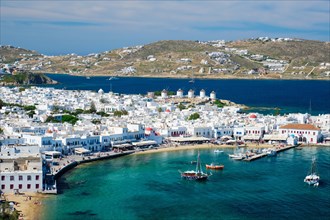View of Mykonos town