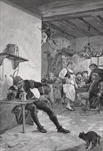 The Isolated Place of the Executioner in a Medieval Drinking Room
