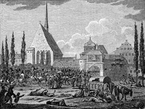Einzug der Alliierten in Leipzig am 13. Oktober 1813