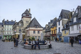 Place Terre au Duc in the old town of Quimper