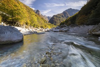 Mountain river in the Verzasca Valley