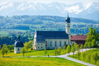 View of Bavaria countryside rural scene
