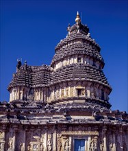 The Vidyasankara Temple in Sringeri. It has 12 Zodiac Pillars