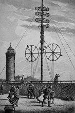 Weather station in Cuxhaven around 1870