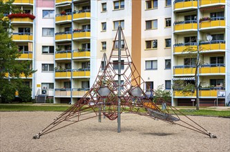 Climbing frame on a children's playground