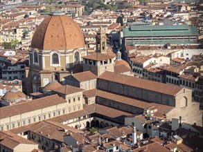 Stadtansicht von Florenz mit Basilika San Lorenzo und Mercato Centrale