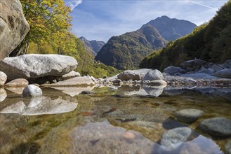 Mountain river in the Verzasca Valley