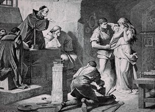 Interrogation of a woman accused of being a witch