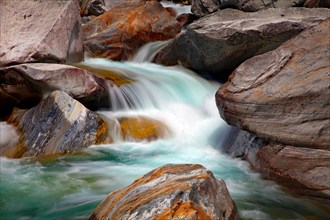 Water and rock in the Verzasca