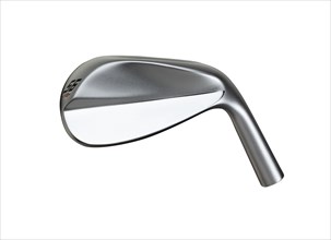 Blank golf club wedge iron head back isolated on a white background