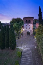 The clock tower at Castiglione delle Stiviere Castle