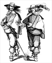 Elegant French Gentlemen of 1628