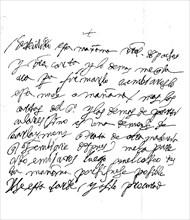 A handwritten letter from King Philip II of Spain