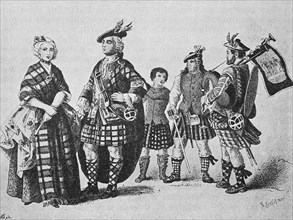 Costumes from Scotland in the year 1700