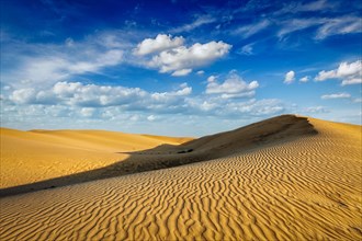Sam Sand dunes in Thar Desert. Rajasthan