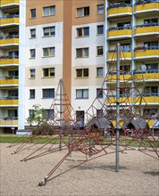 Climbing frame on a children's playground