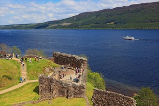 Ruins of Castle Urquhart on Loch Ness