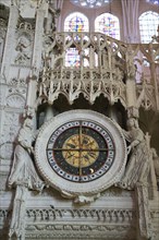 Astronomical clock in Notre Dame Cathedral