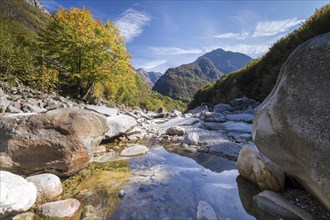 Mountain river in the Verzasca Valley