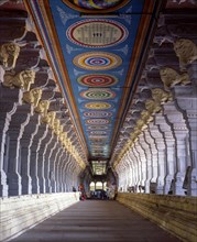 Ramanathaswamy temple corridor in Rameswaram