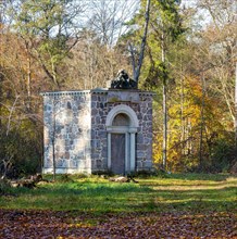 Small mausoleum in the park